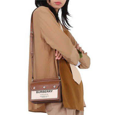 Burberry Horseferry Pocket Brown Crossbody Bag-2