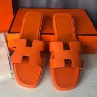 Hermes Orange Premium Quality Women's Flat Sandals-3