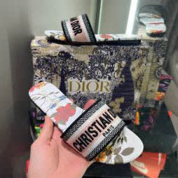 Christian Dior White Premium Quality Women's Flat Sandals-0