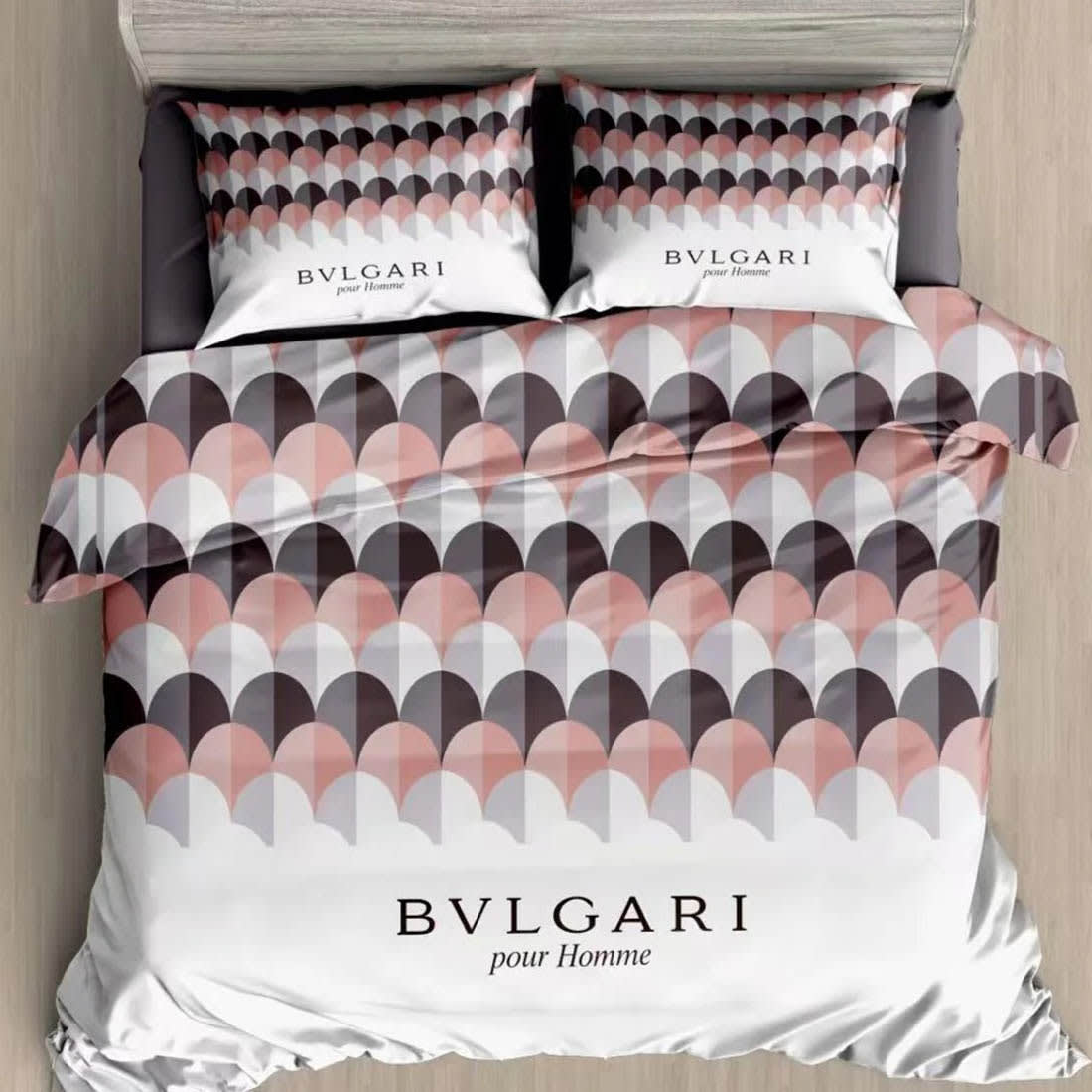 Bvlgari White Premium Quality Bedsheet-0
