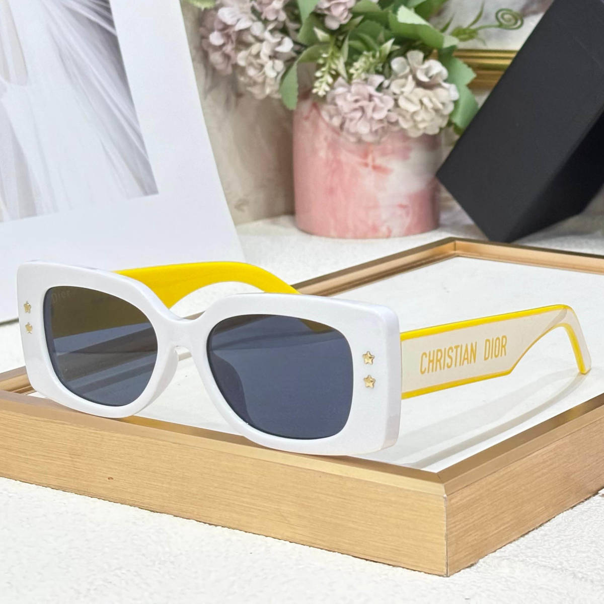 Dior White Premium Women's Sunglasses-0