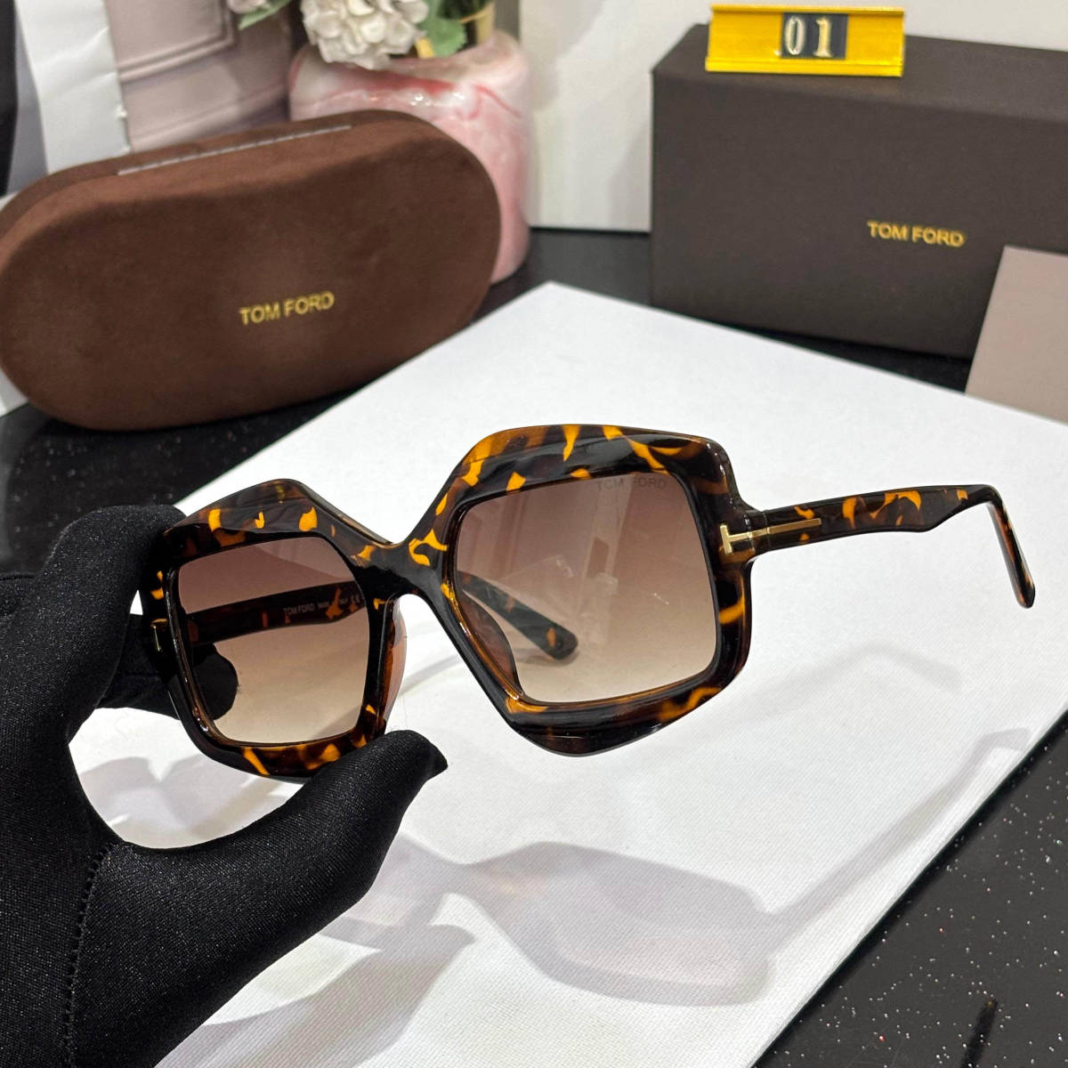 Tom Ford Black Premium Women's Sunglasses-1