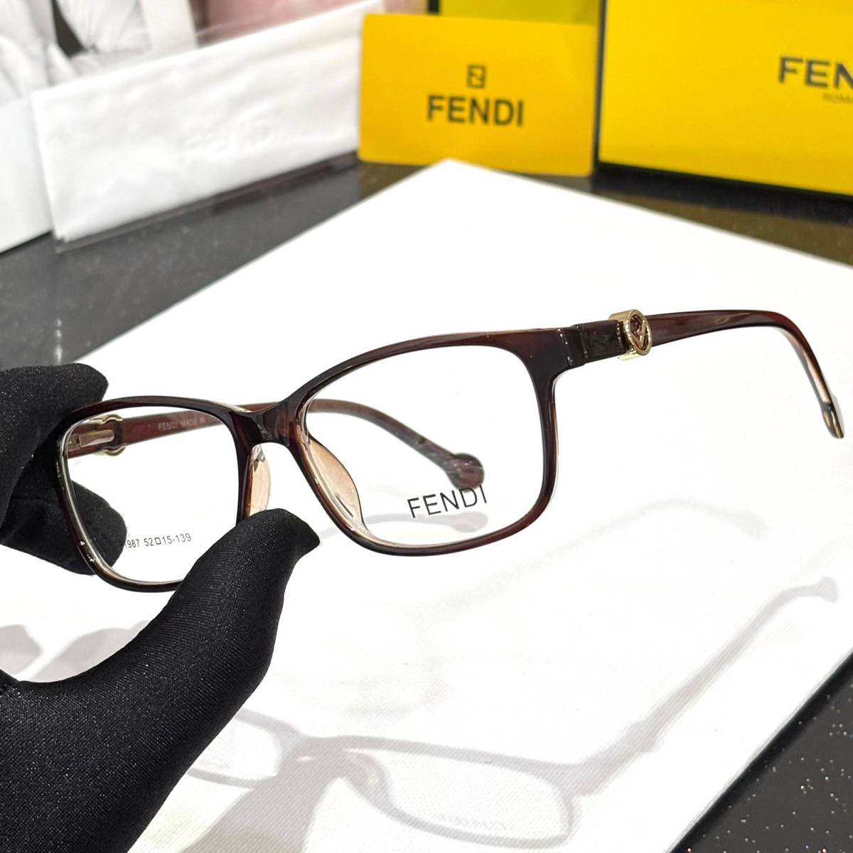 Fendi Black Premium Women's Sunglasses-1