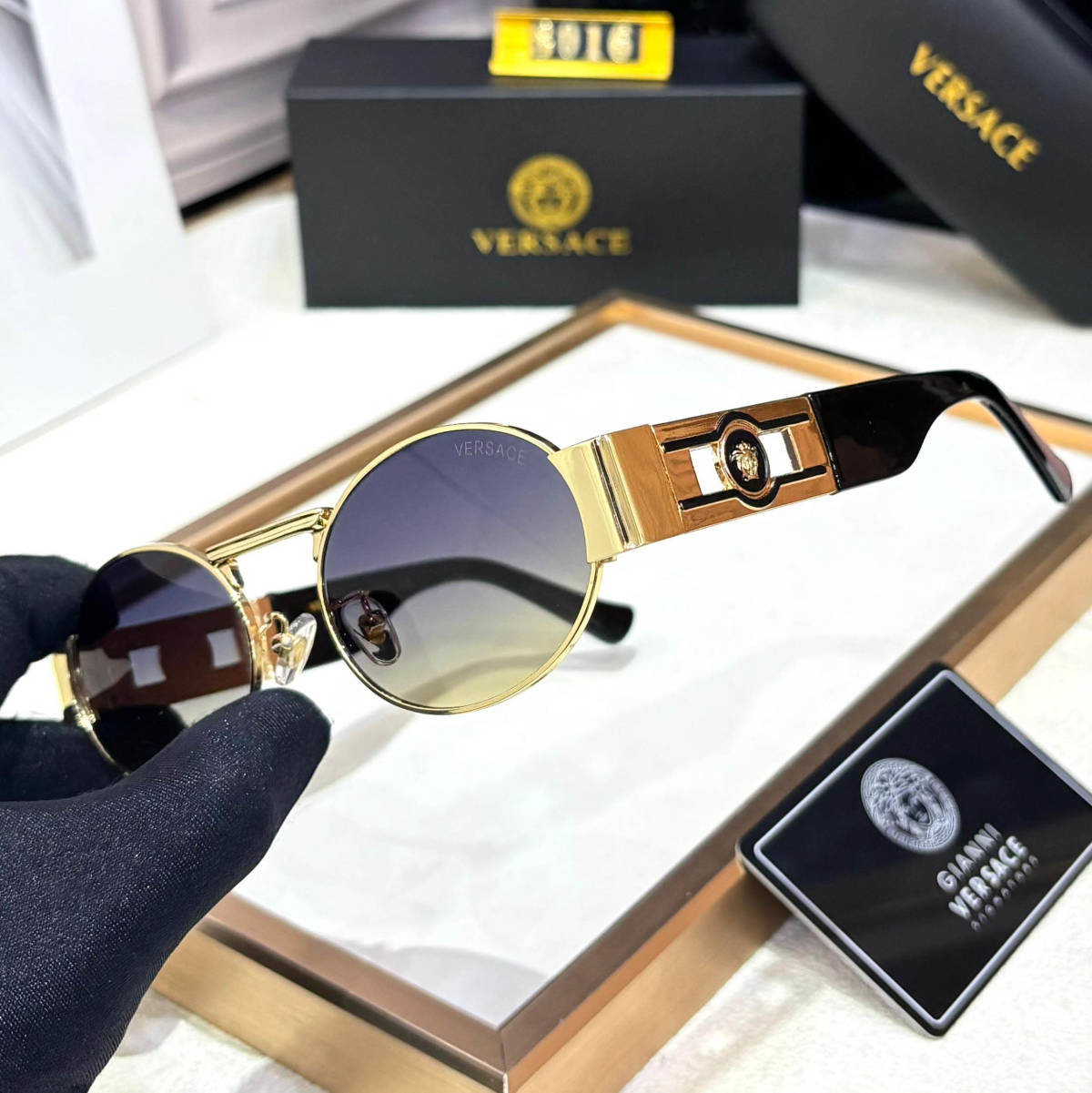 Versace Blue Premium Women's Sunglasses-1