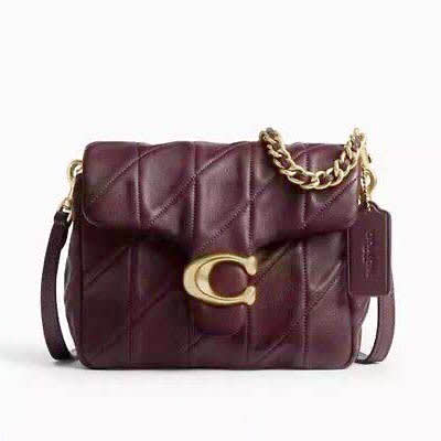 Coach Time Square Tabby Wine Shoulder Bag-0