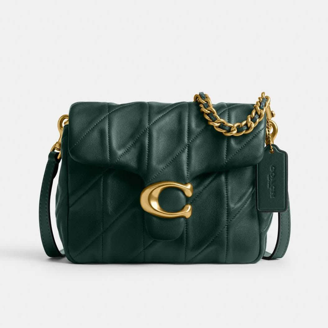 Coach Time Square Tabby Green Shoulder Bag-0