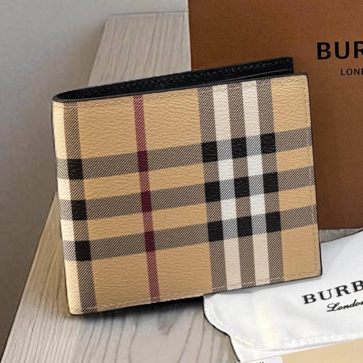 Burberry Brown Premium Compact Wallet-2