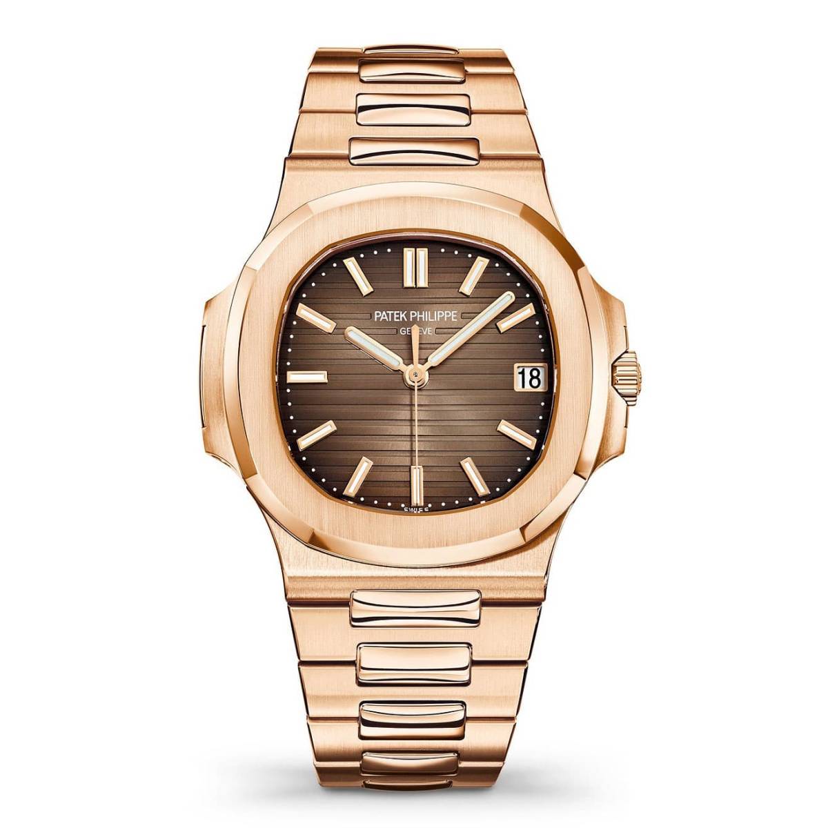 Nautilus Patek Philippe Rose Gold Brown Dial 40mm Watch 5711R-001-0