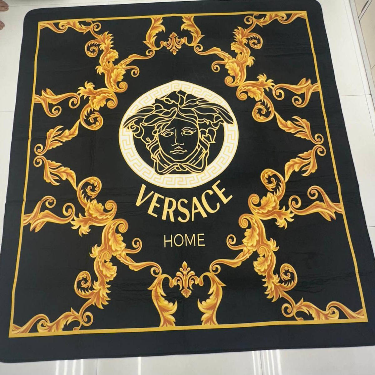 Versace Black Premium Quality Carpet-0