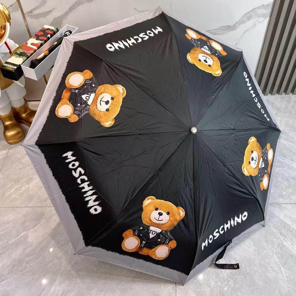 Moschino Black Premium Quality Umbrella-0
