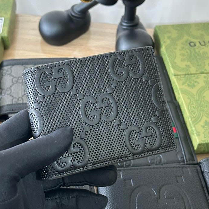 Gucci Black Premium Compact Wallet-0