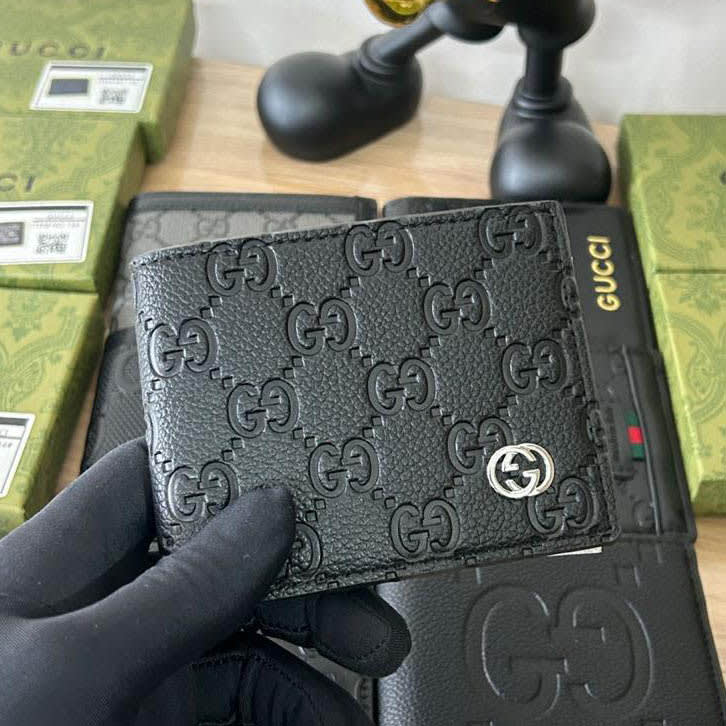 Gucci Black Premium Compact Wallet-0
