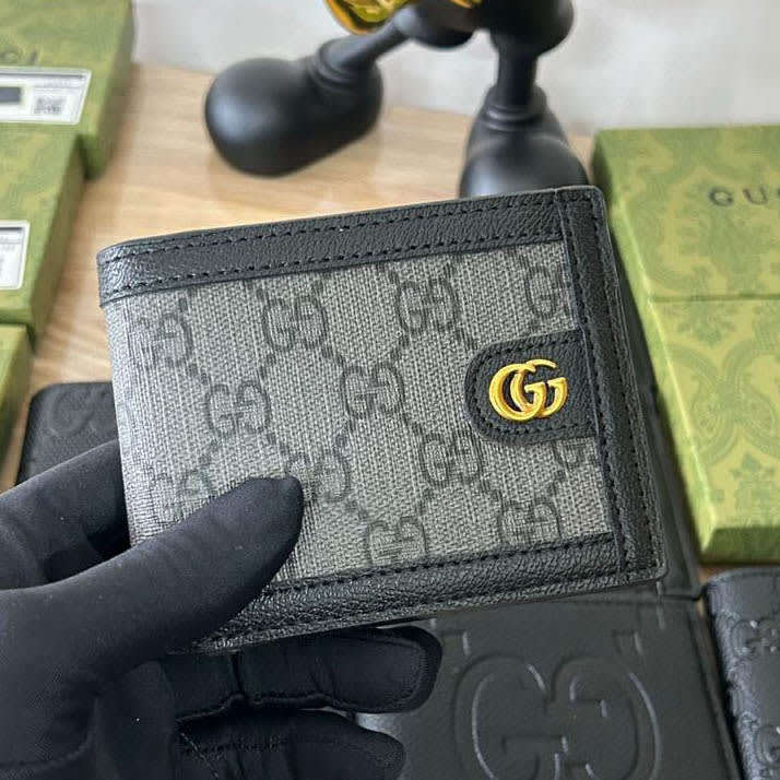 Gucci Black Premium Compact Wallet-0