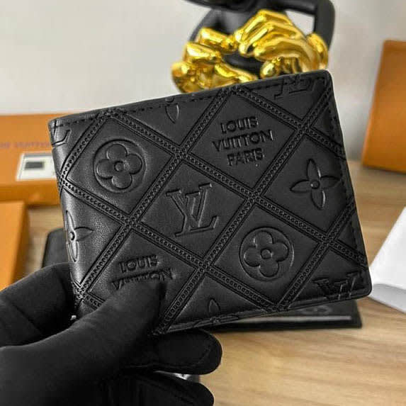 Louis Vuitton Black Premium Compact Wallet-0