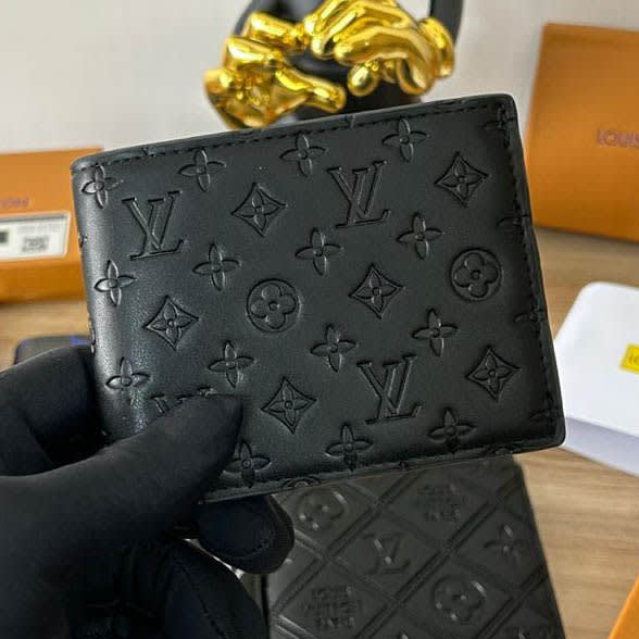 Louis Vuitton Black Premium Compact Wallet-0