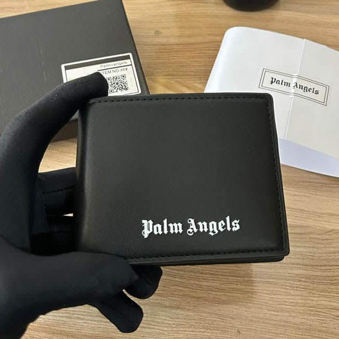 Palm Angels Black Premium Compact Wallet-0