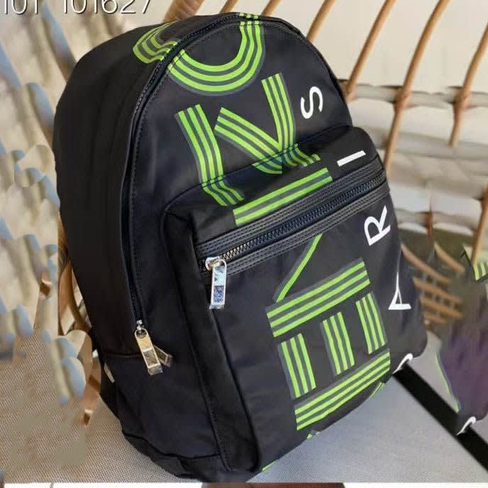 Kenzo Paris Black & Green Backpack-1