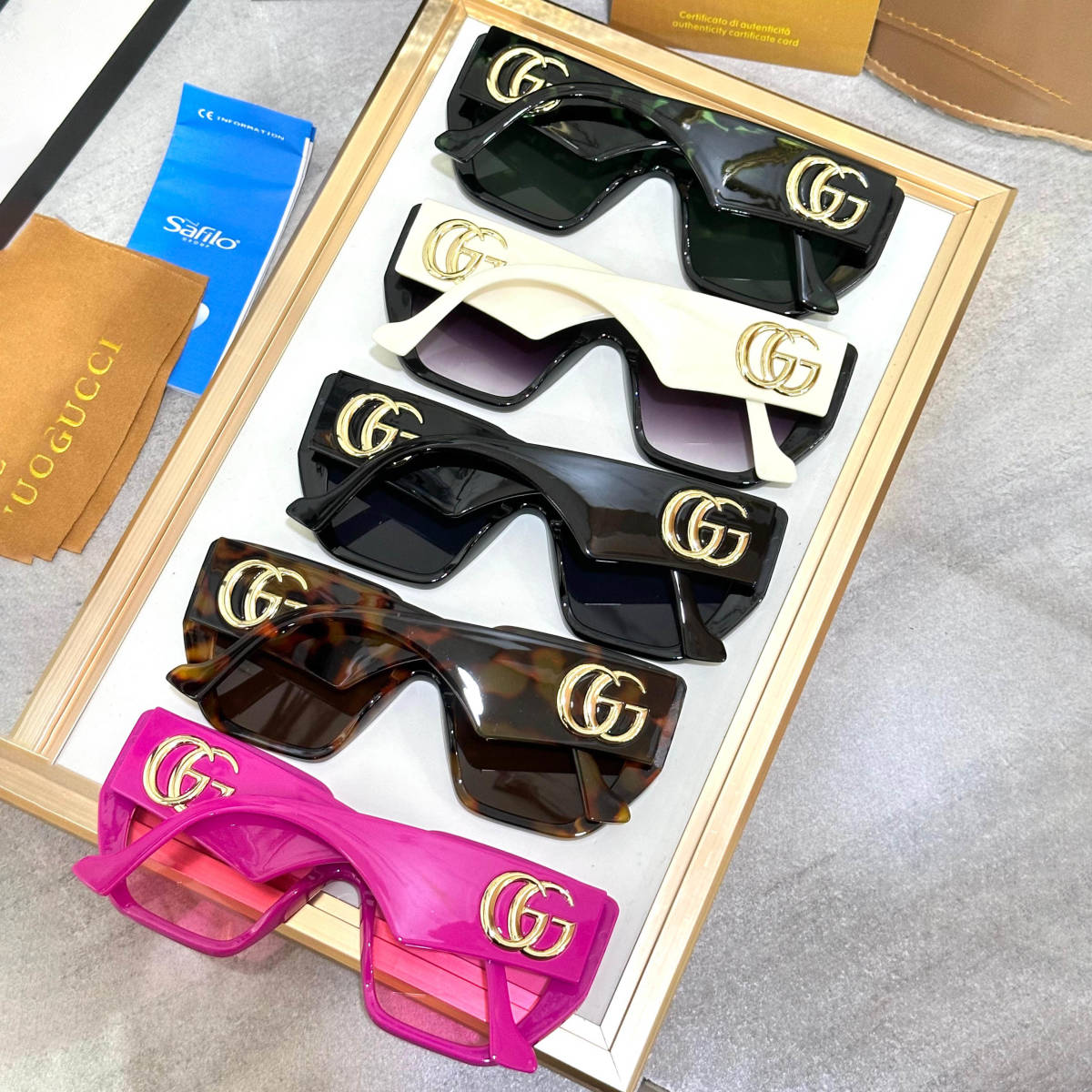 Gucci Pink Premium Women's Sunglasses-3