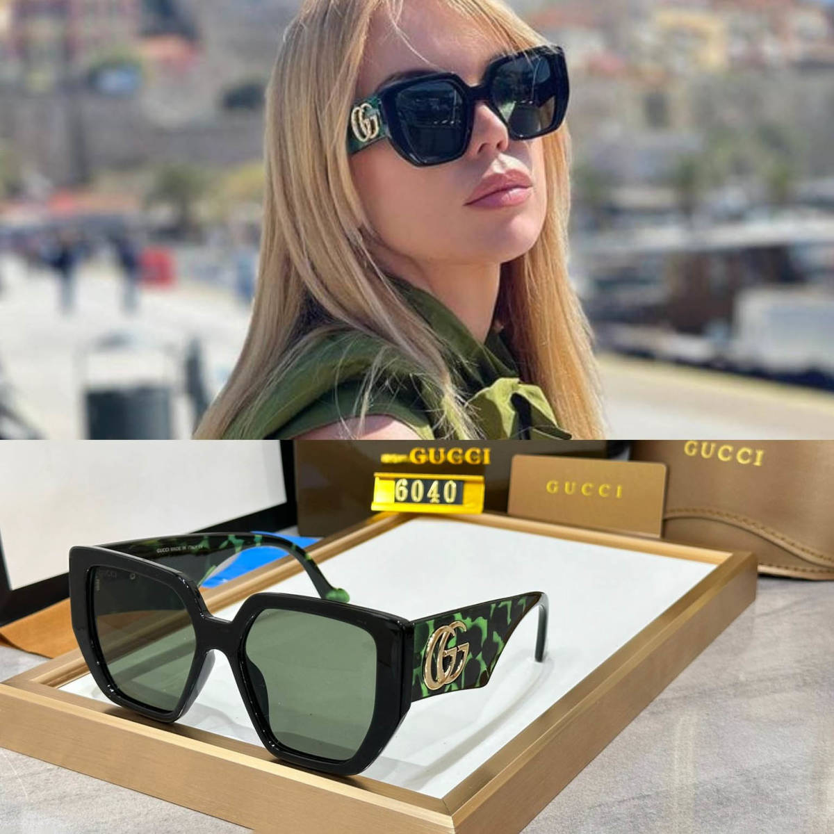 Gucci Green Premium Women's Sunglasses-1