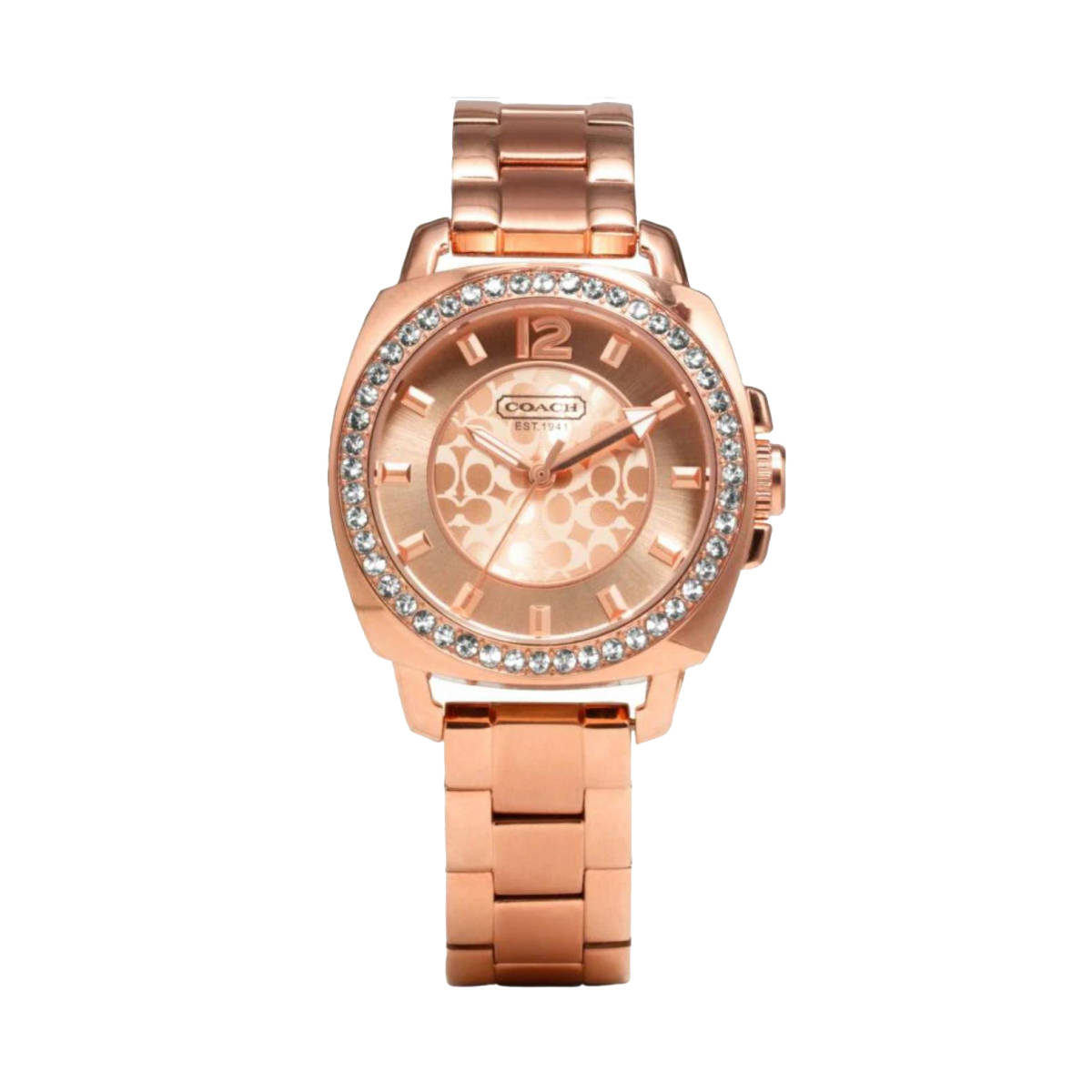 Coach Rose Gold Stainless Steel Strap Women Watch-0