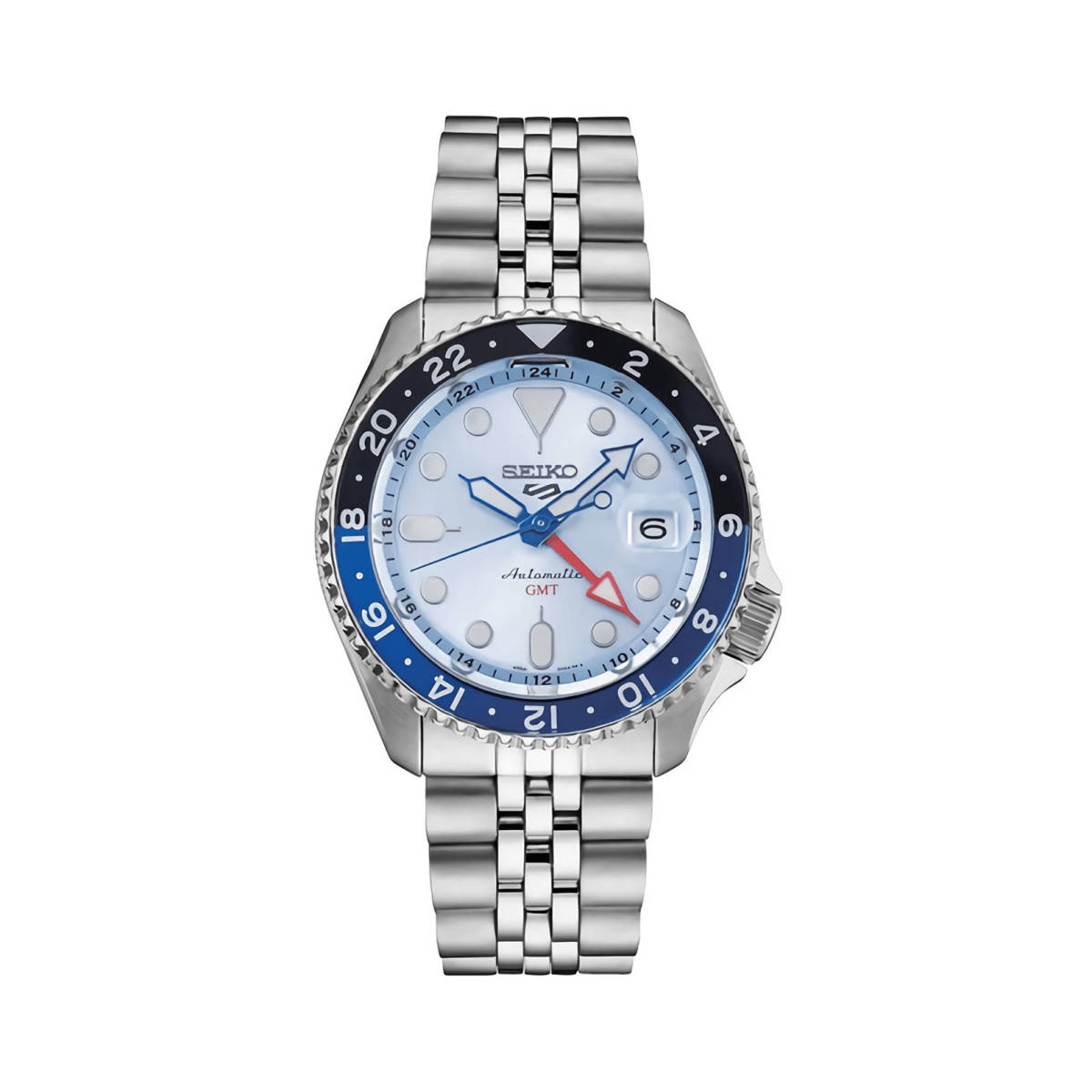 Seiko Gmt Ice Blue Limited Edition 5 Sports Watch SSK029K1-0