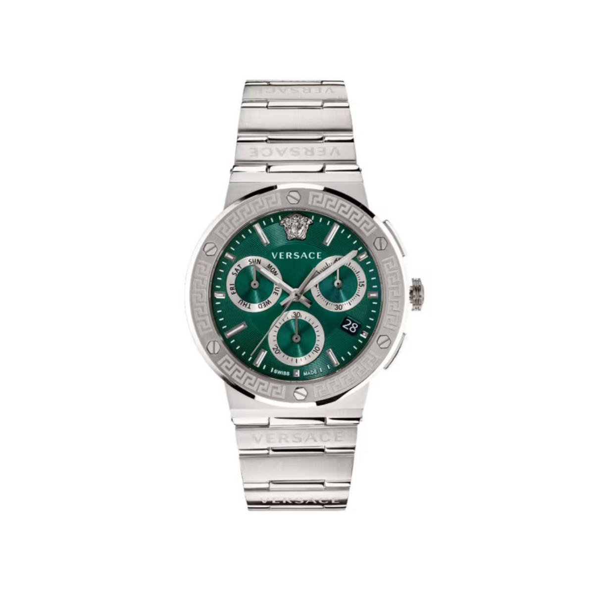 Versace Chronograph Green Dial Men Watch VEZ900121-0