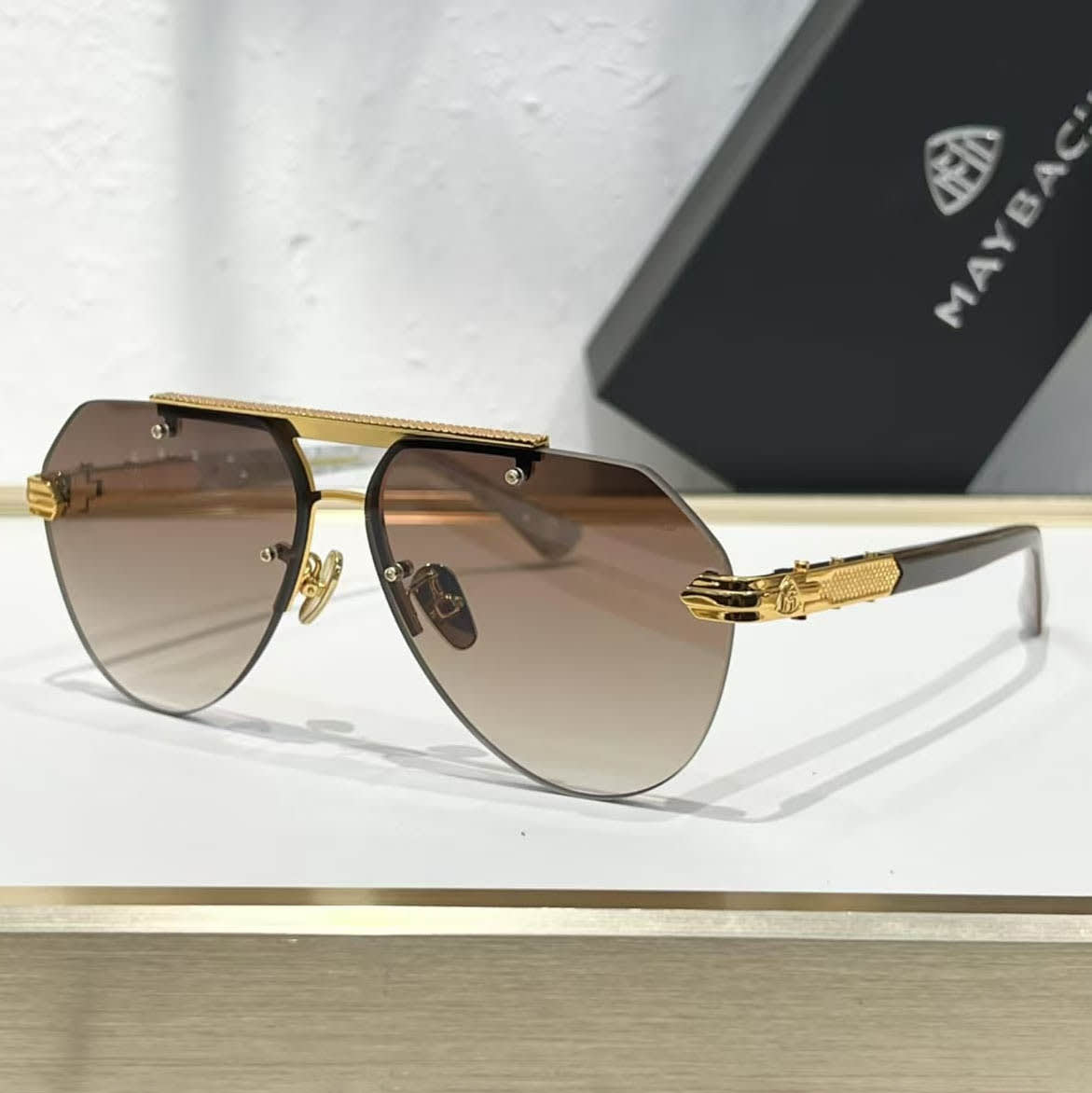 Maybach Brown Luxury Sunglasses-0