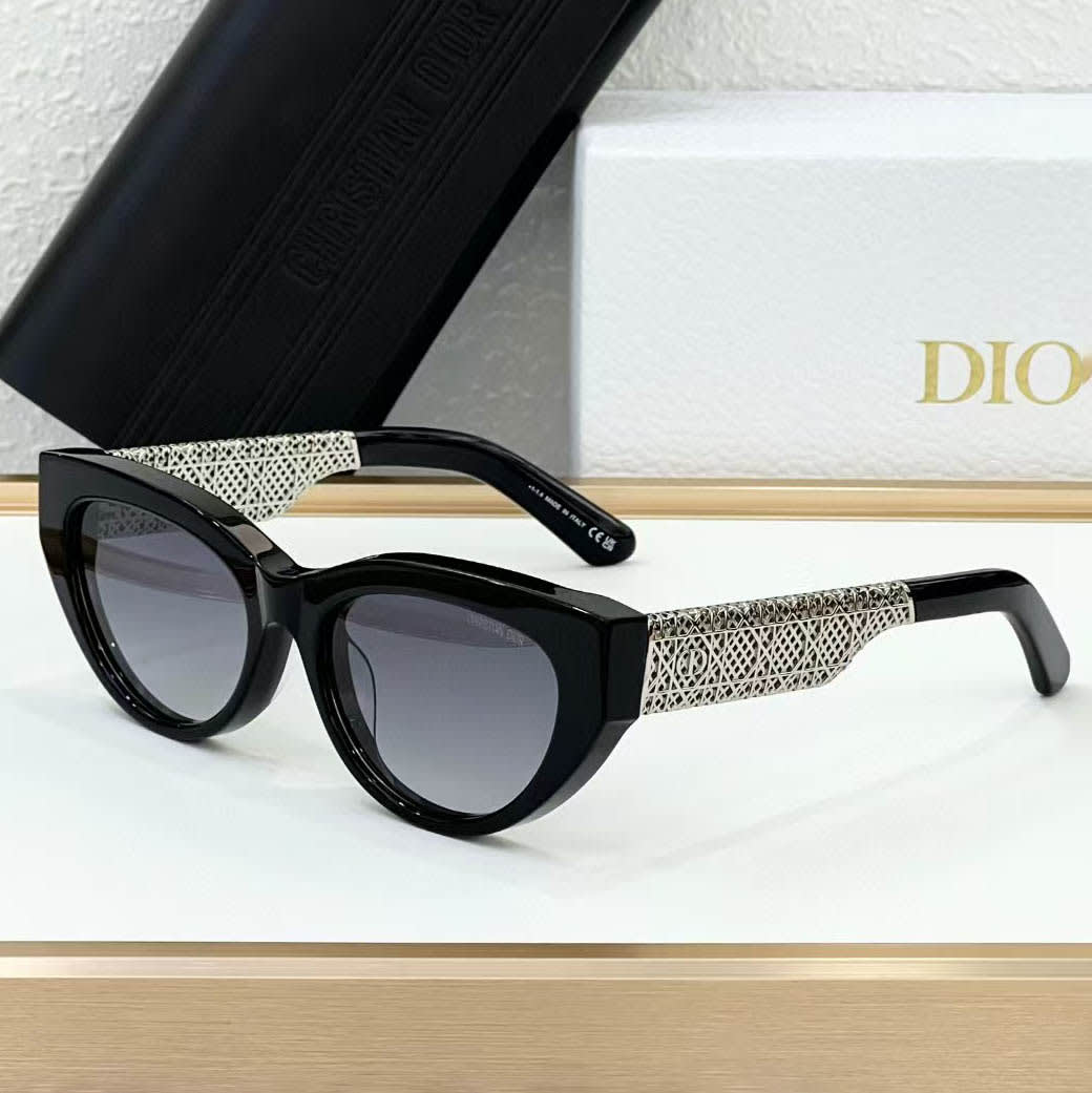 Dior Black & Silver Luxury Sunglasses-0