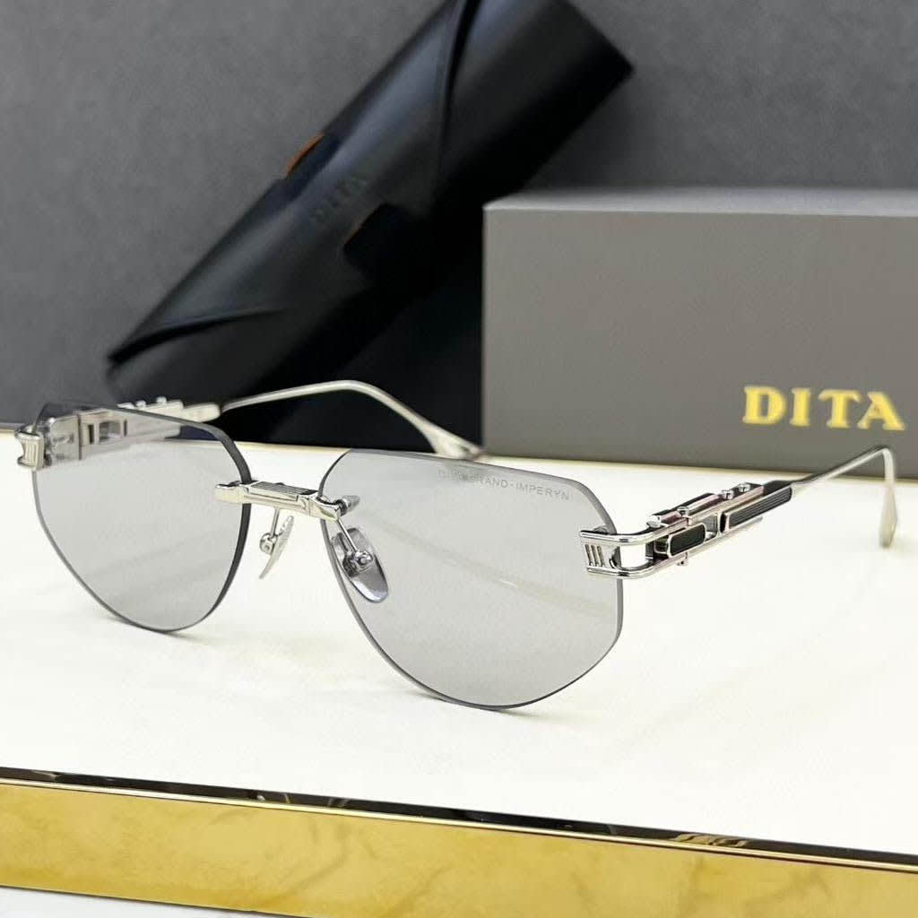 Dita Silver & Grey Premium Quality Sunglasses-0