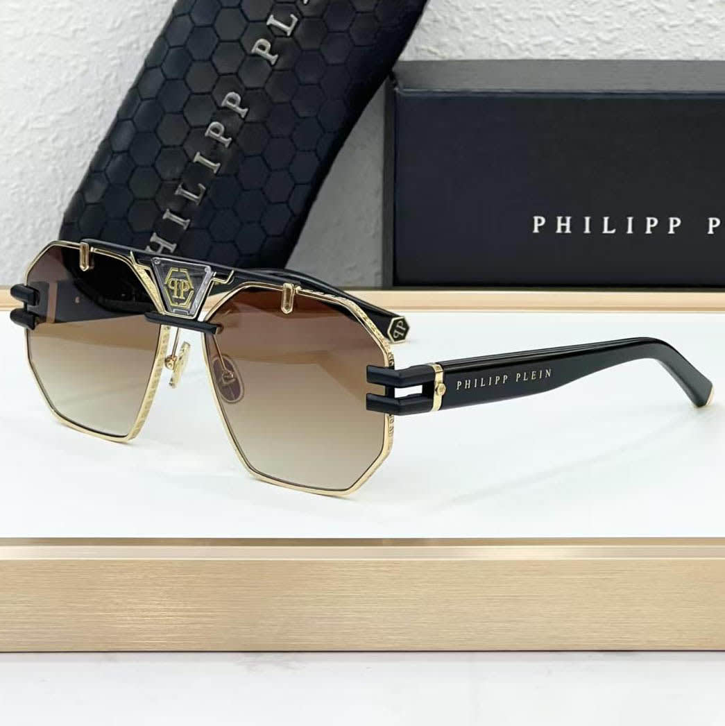 Philipp Plein Brown Luxury Sunglasses-0