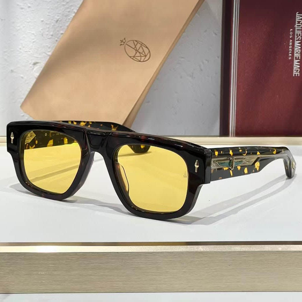 Jacques Marie Mage Golden Luxury Sunglasses-0