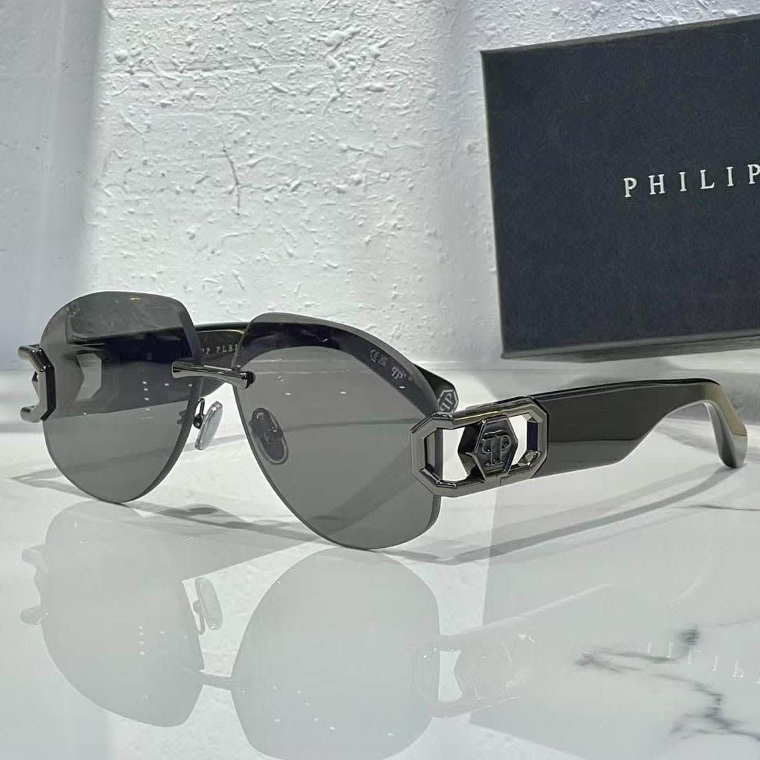 Philipp Plein Black Luxury Sunglasses-0