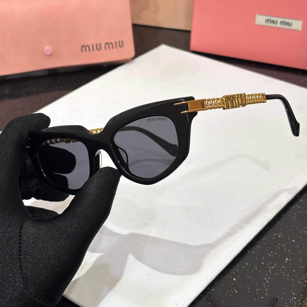 Miu Miu Black Premium Women's Sunglasses-1