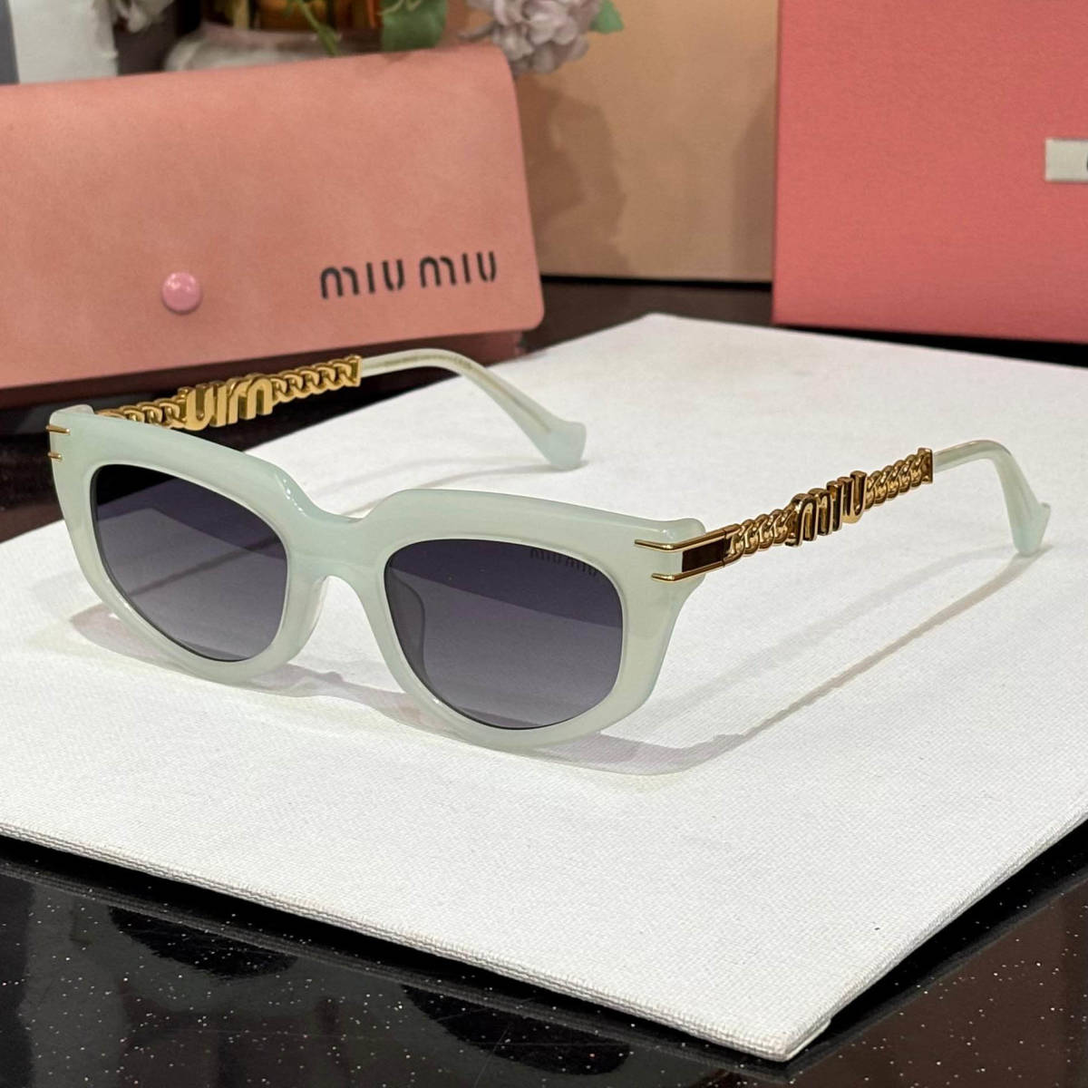 Miu Miu Grey Premium Women's Sunglasses-0