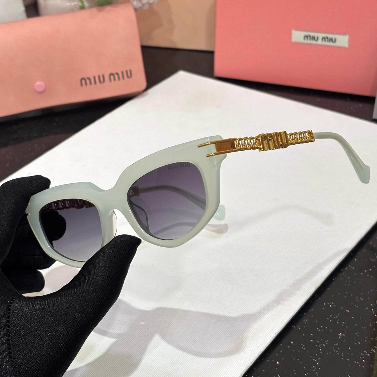 Miu Miu Grey Premium Women's Sunglasses-1