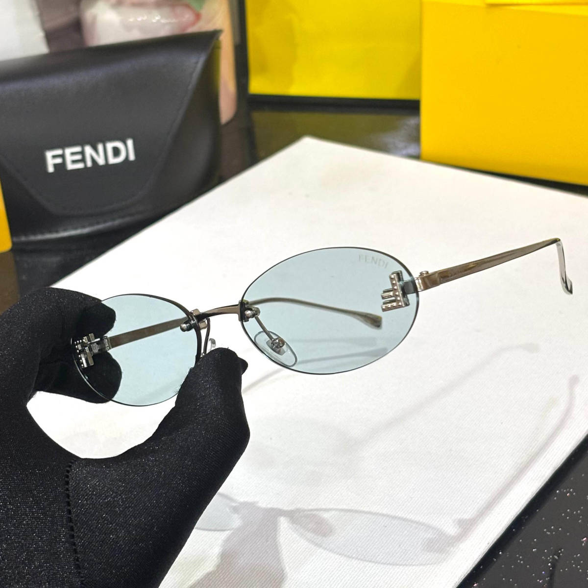 Fendi Blue Premium Women's Sunglasses-1