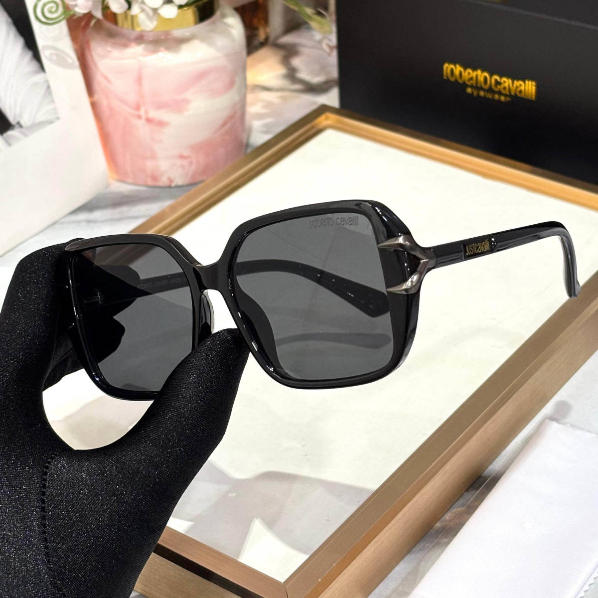 Roberto Cavalli Black Premium Women's Sunglasses-1