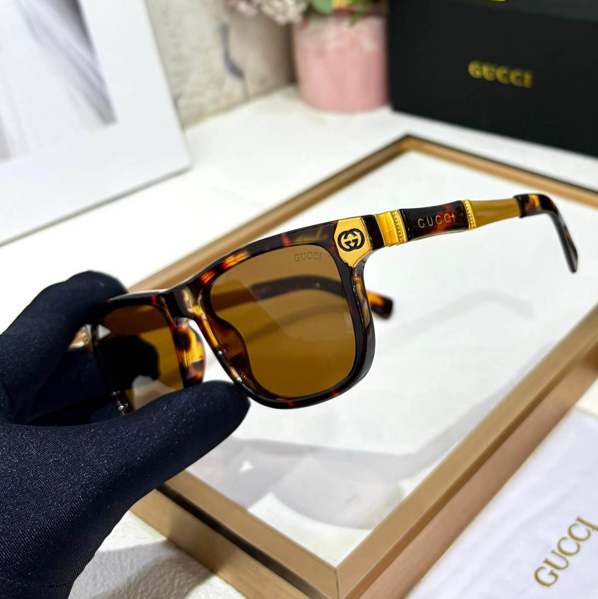 Gucci Brown Premium Sunglasses-1
