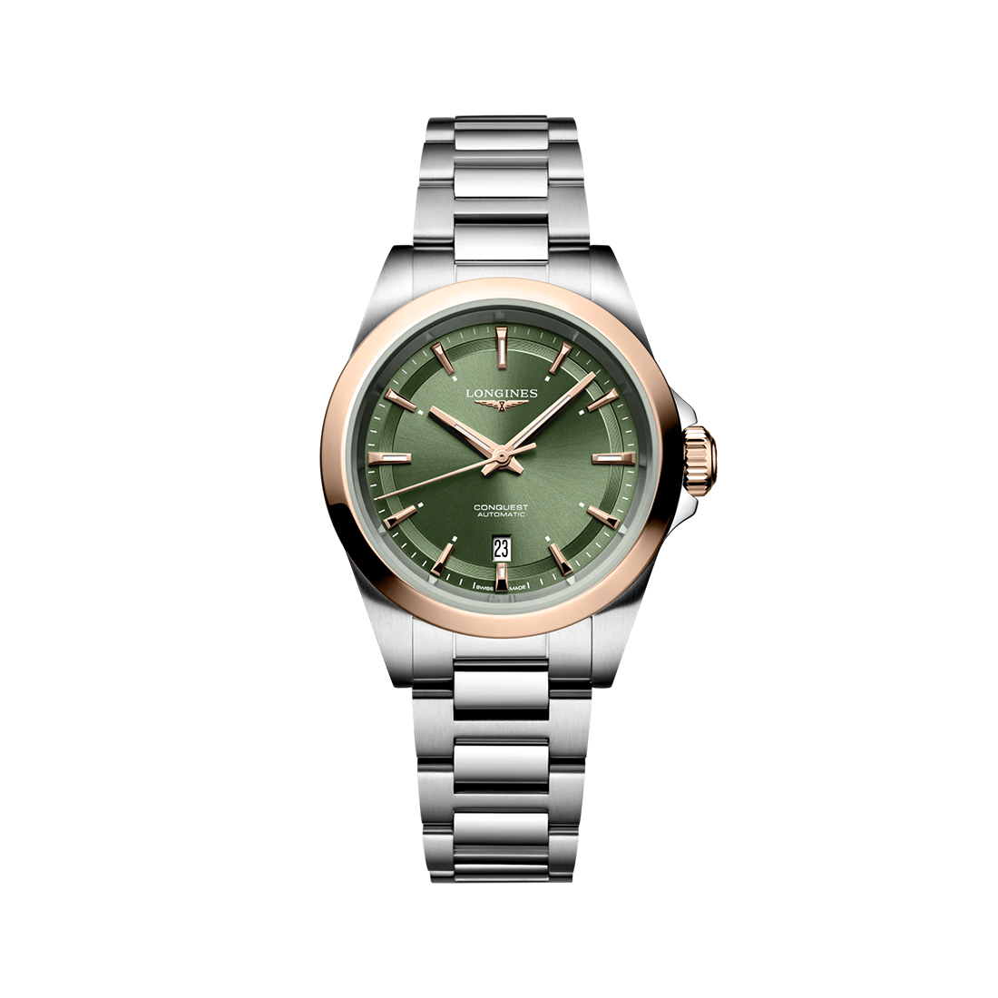 Longines Conquest Automatic Green Dial Watch L3.430.5.02.6-0