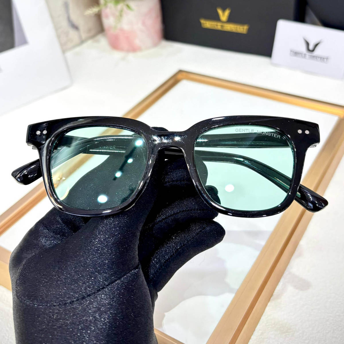 Gentle Monster Green Luxury Sunglasses-1