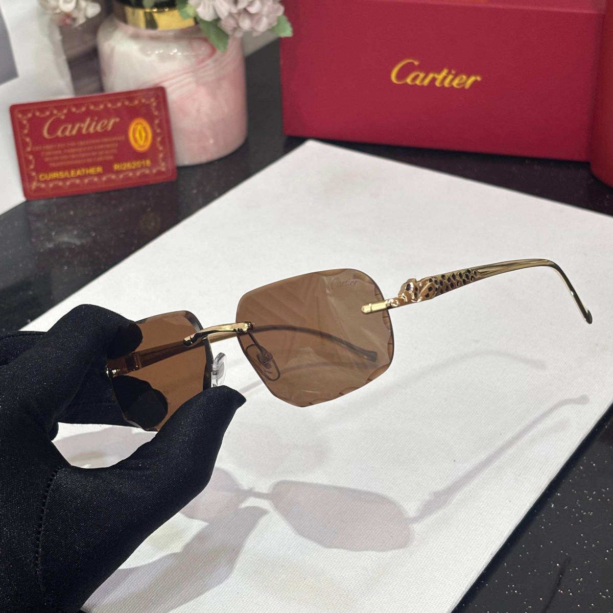Cartier Brown Luxury Sunglasses-1