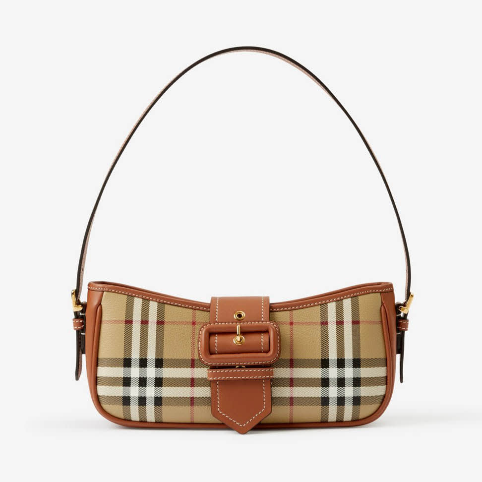 Burberry Vintage Sleek Brown Shoulder Bag-0