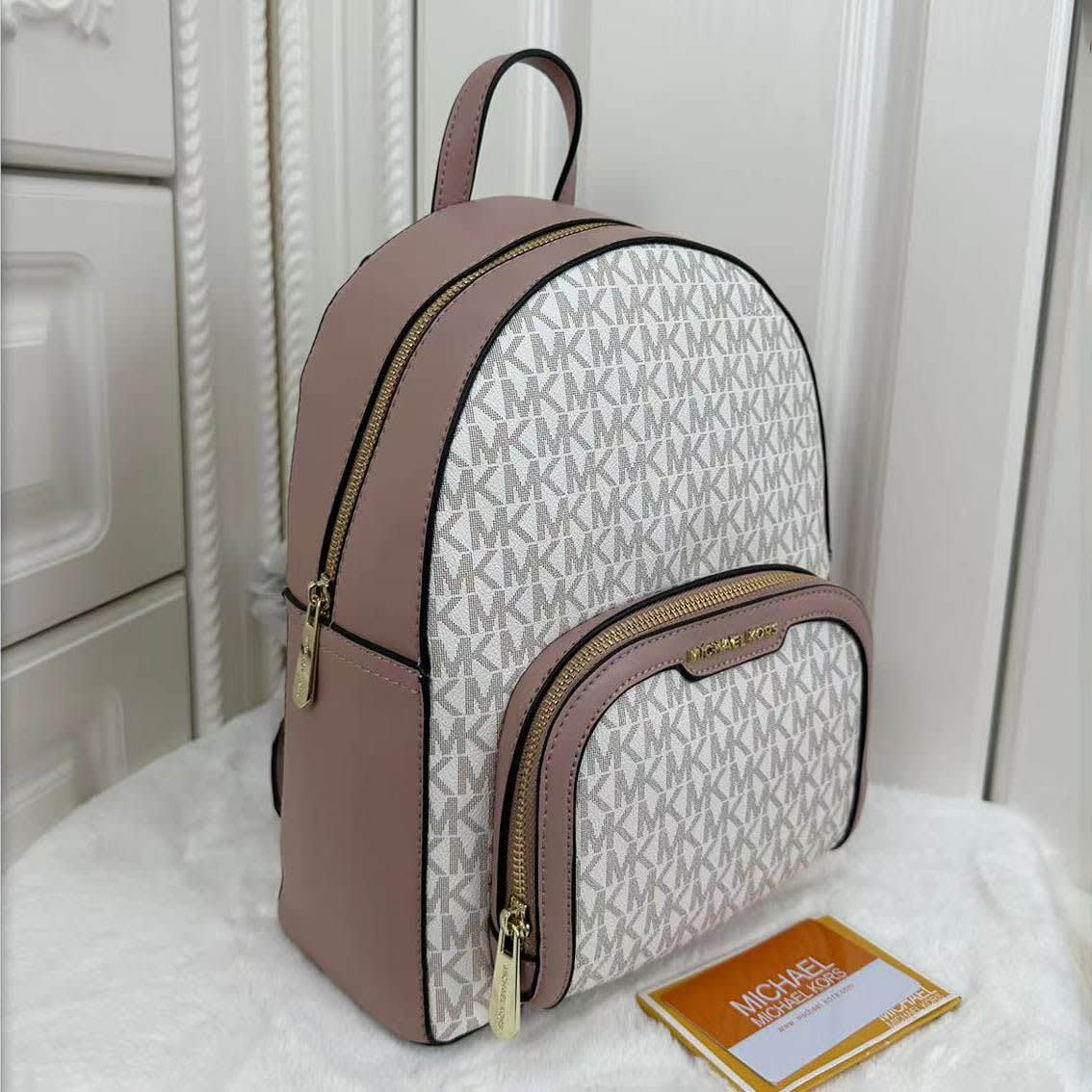 Michael Kors Jaycee White Backpack-0