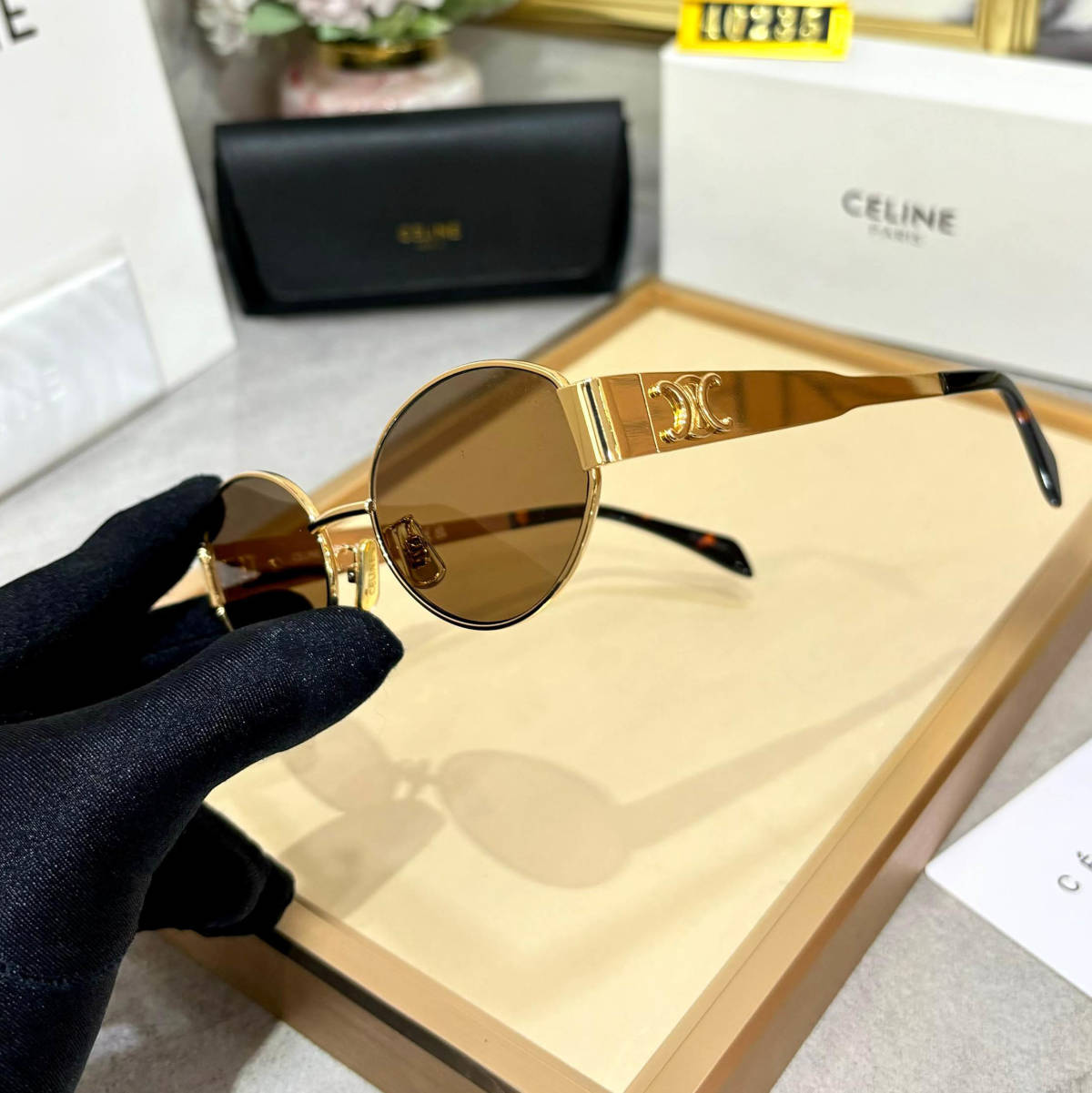 Celine Golden Premium Women's Sunglasses-1
