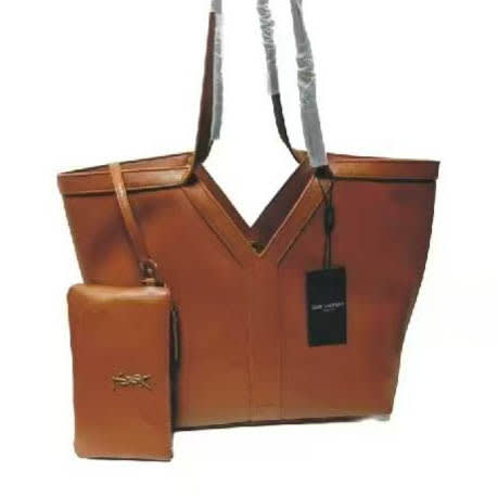 YSL Y Large Brown Tote Bag-4