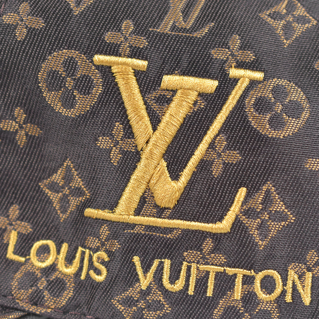 Louis Vuitton Embroidered logo Monogram Brown Cap-3