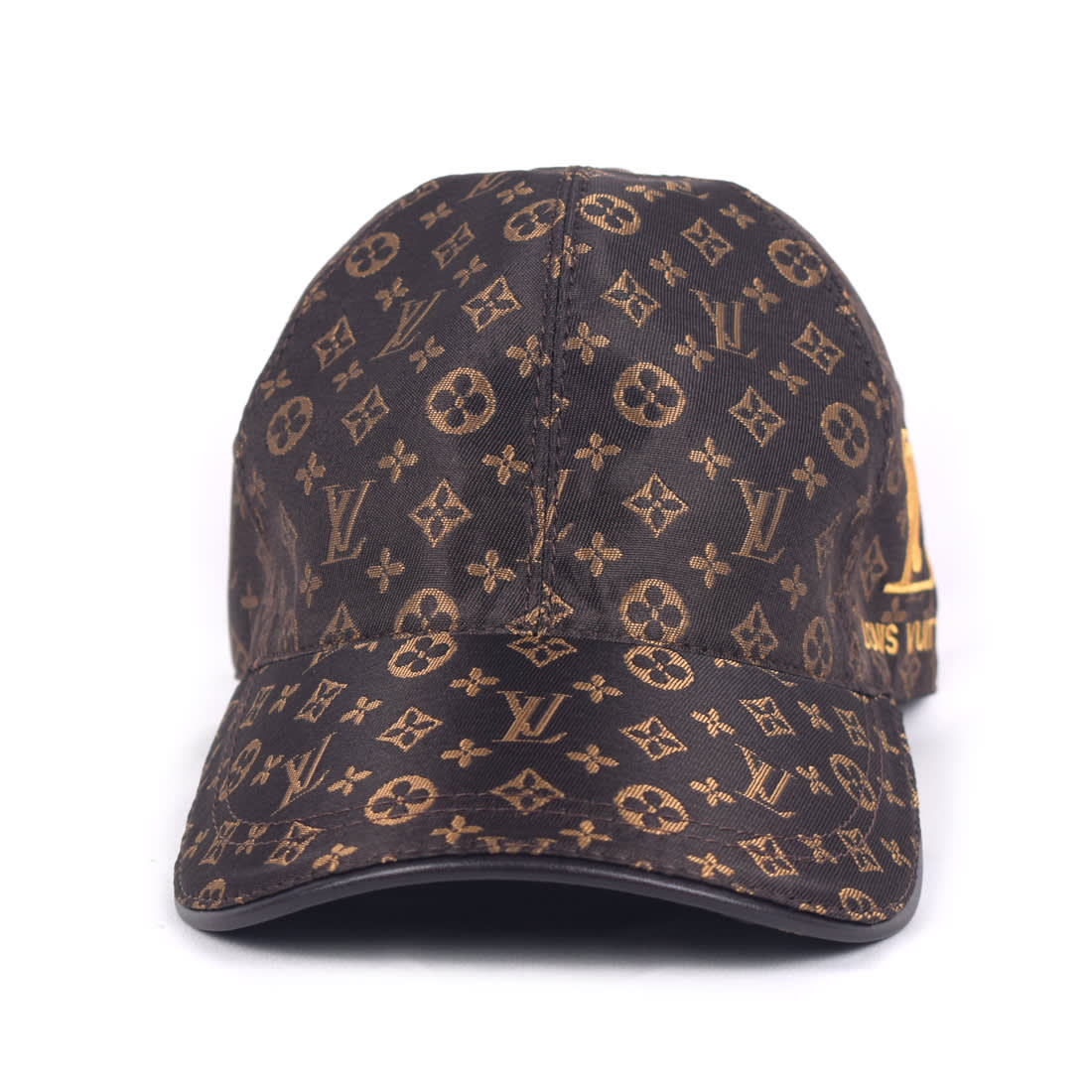Louis Vuitton Embroidered logo Monogram Brown Cap-2