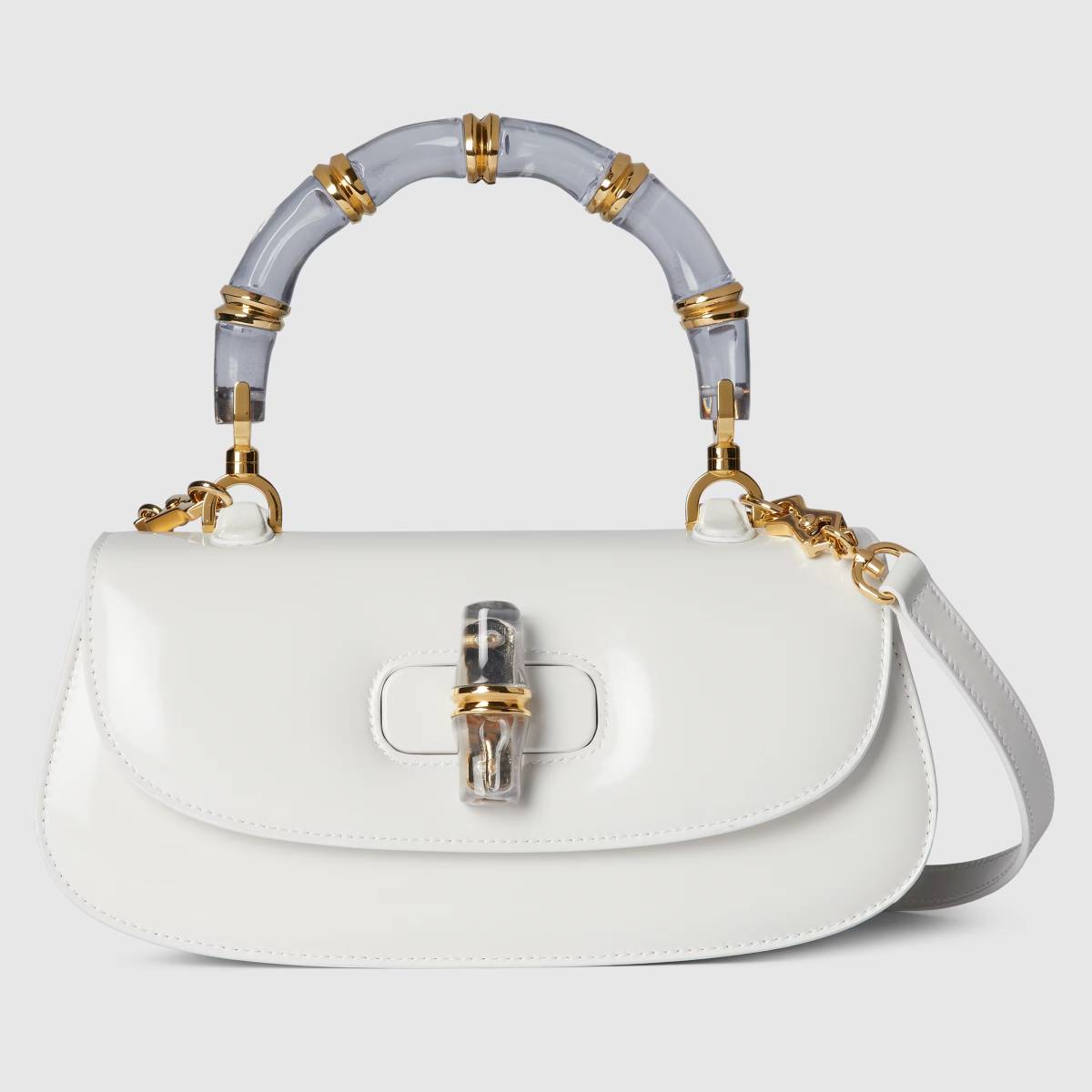 Gucci Diva Bamboo White Medium Bag-0