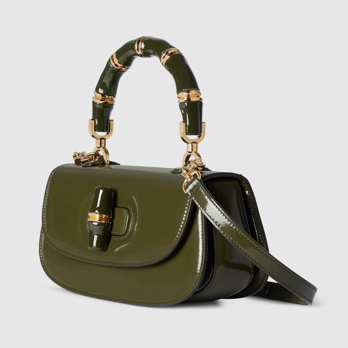Gucci Diva Bamboo Green Medium Bag-2