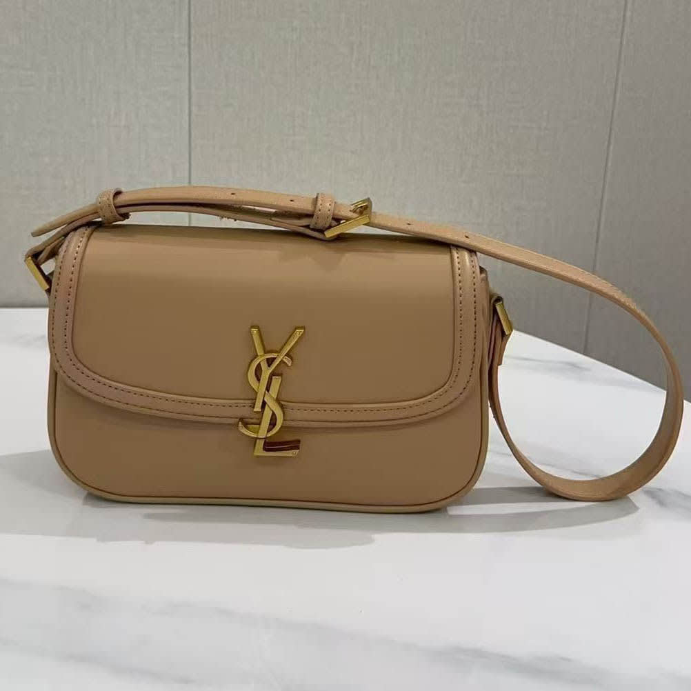 YSL Solferino Brown Shoulder Bag-0